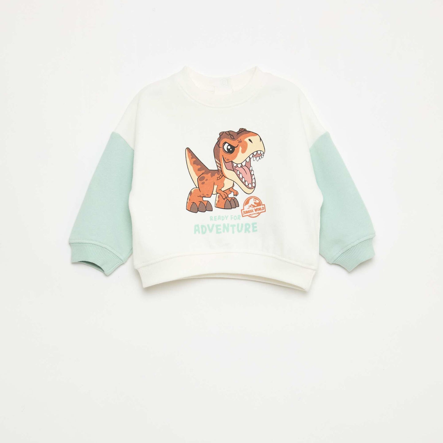 Sweat 'Jurassic world' avec manches contrastantes VERT