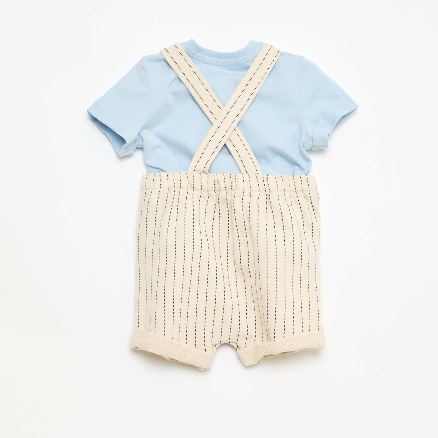 Ensemble t-shirt + salopette 'Disney' 'Mickey' - 2 pièces BLEU