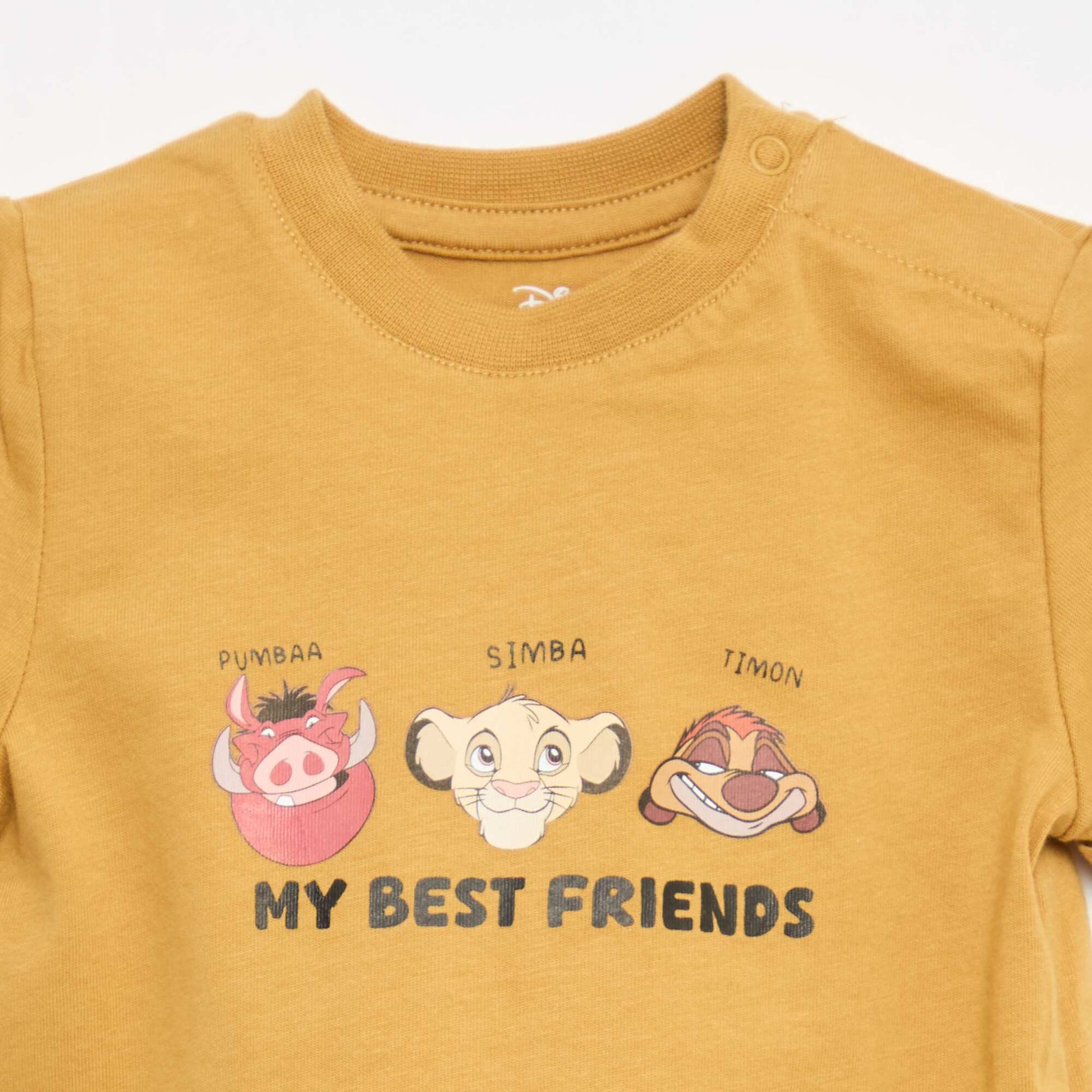Ensemble t-shirt + salopette 'Disney' 'Le Roi Lion' - 2 pièces JAUNE