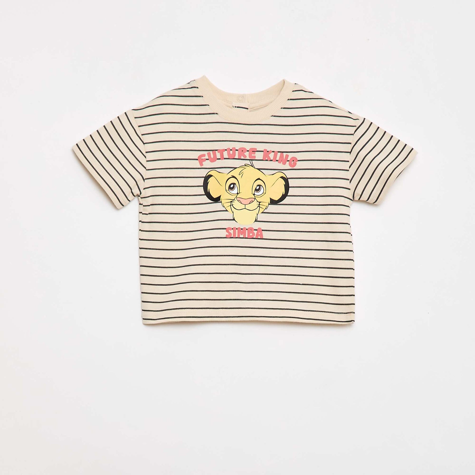 T-shirt 'Simba' 'Disney' à manches courtes BLANC