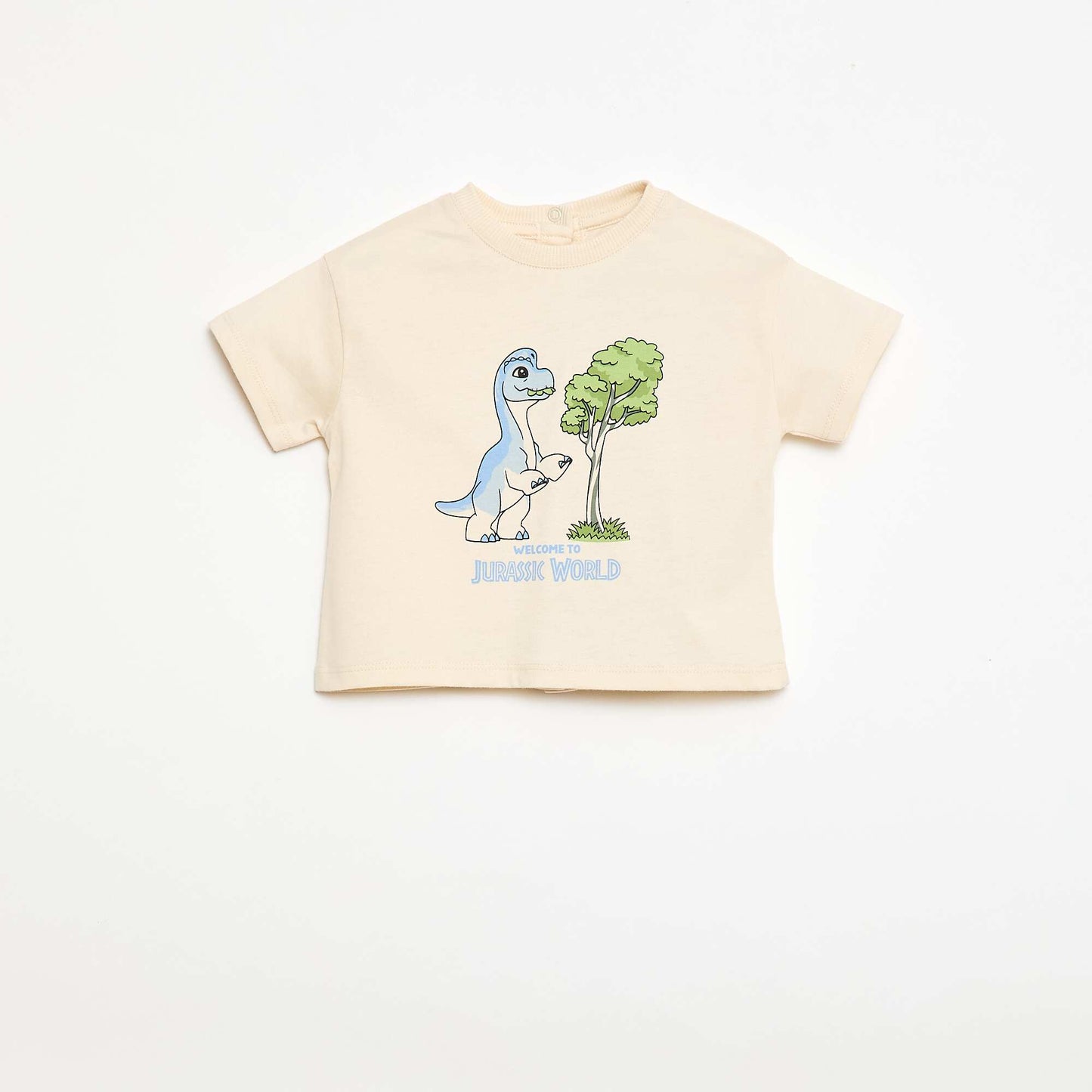 T-shirt en jersey print 'Jurassic World' BEIGE