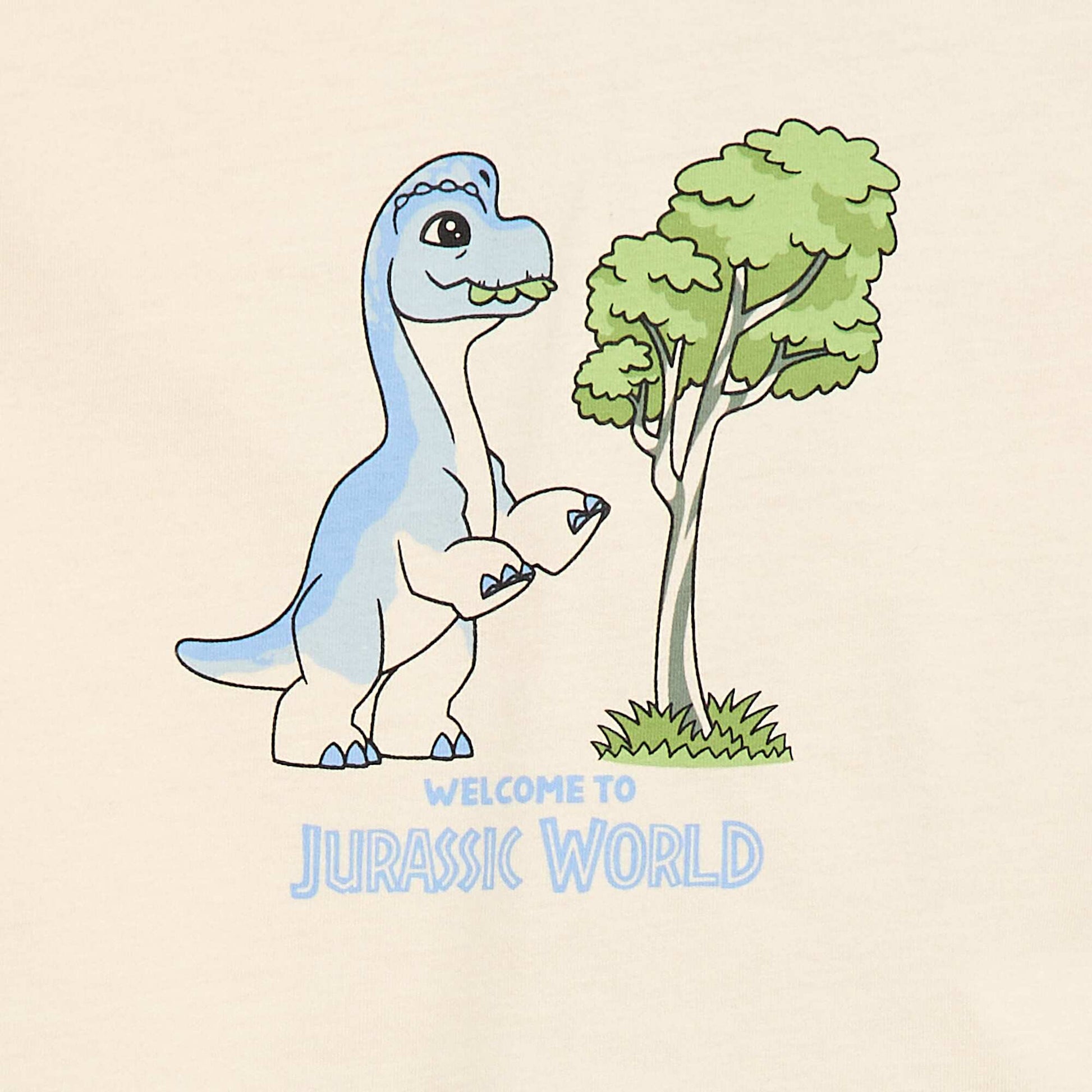 T-shirt en jersey print 'Jurassic World' BEIGE