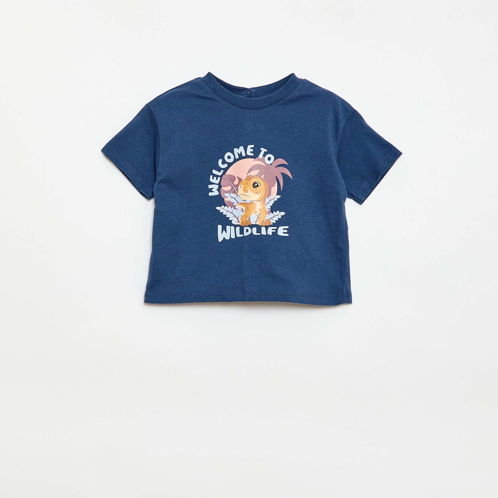 T-shirt en jersey print 'Jurassic World' BLEU