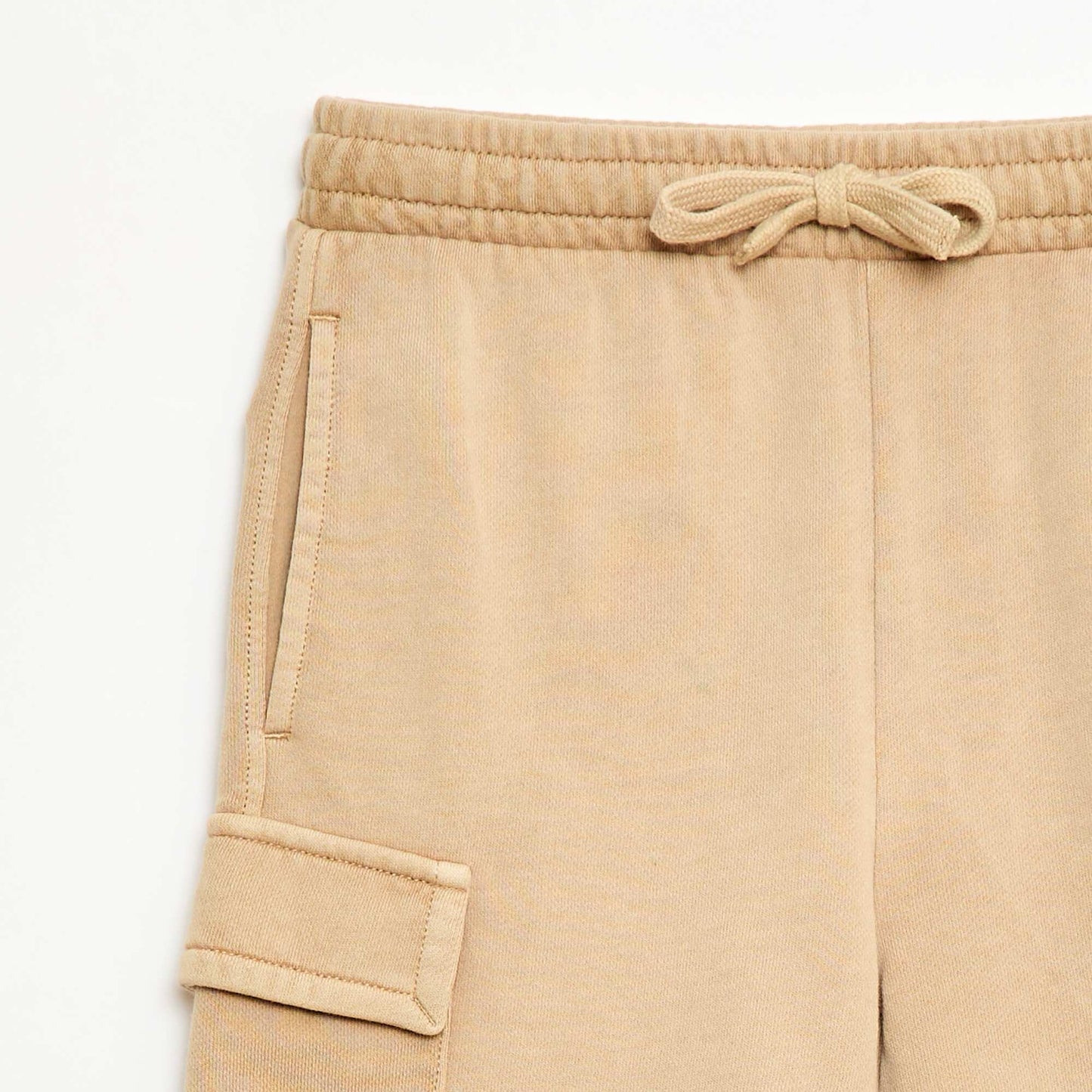 Short en molleton multipoche BEIGE