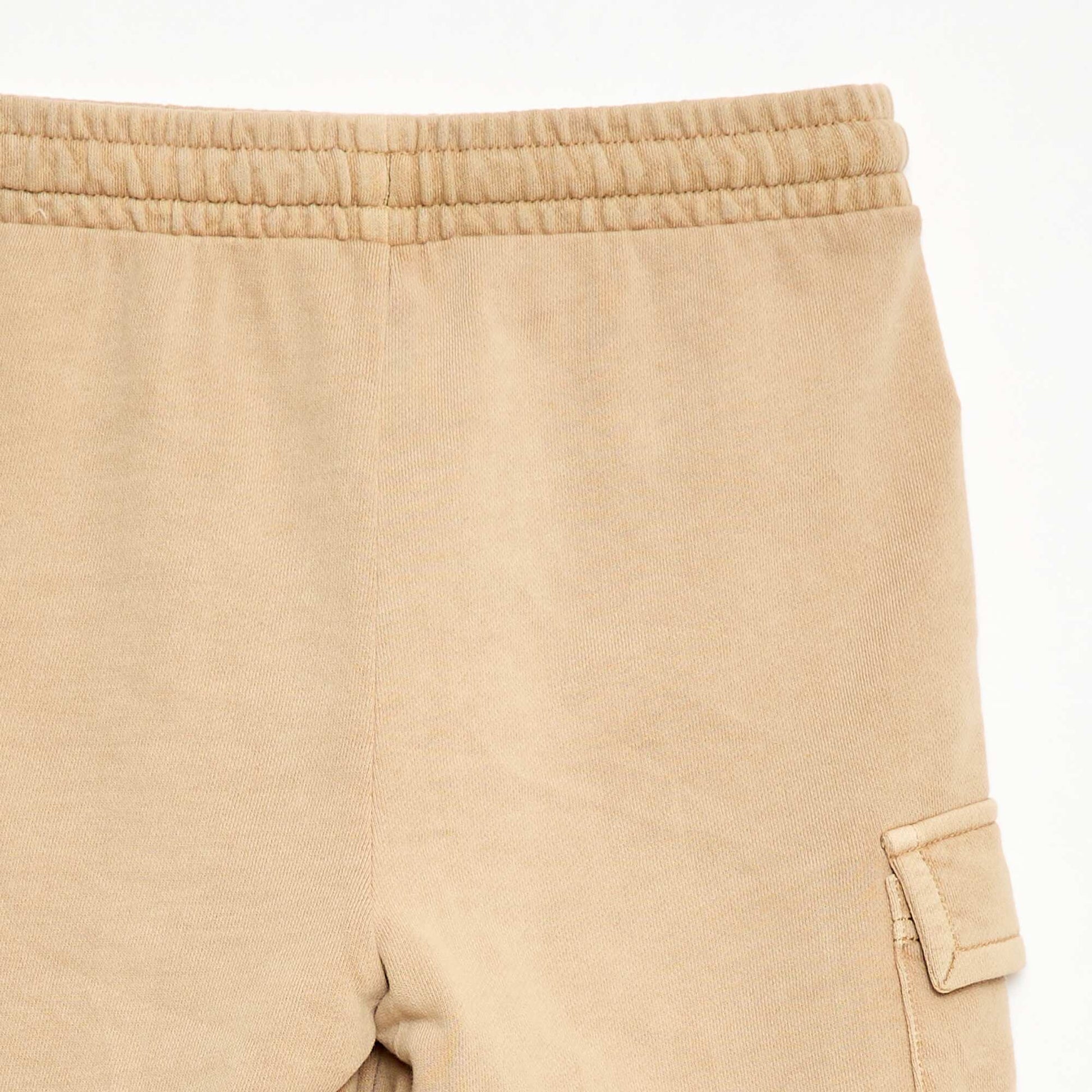 Short en molleton multipoche BEIGE