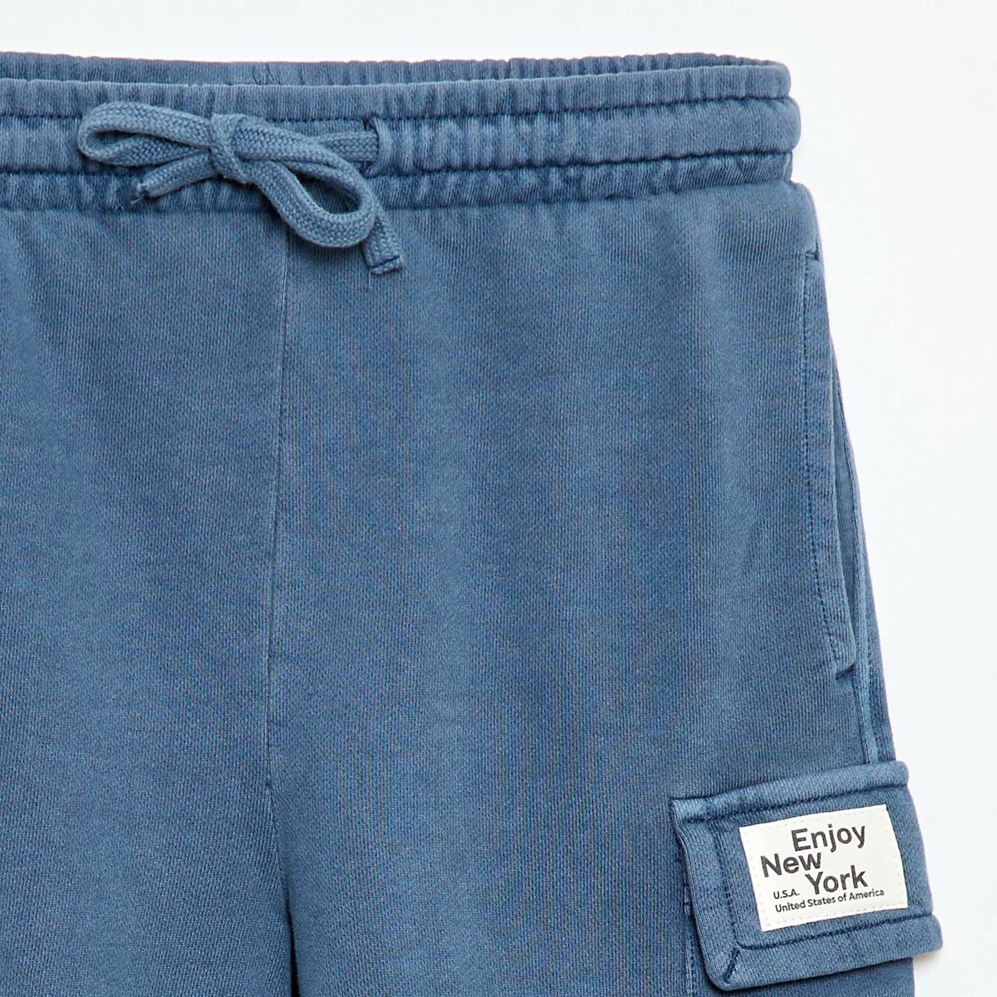 Short en molleton multipoche BLEU