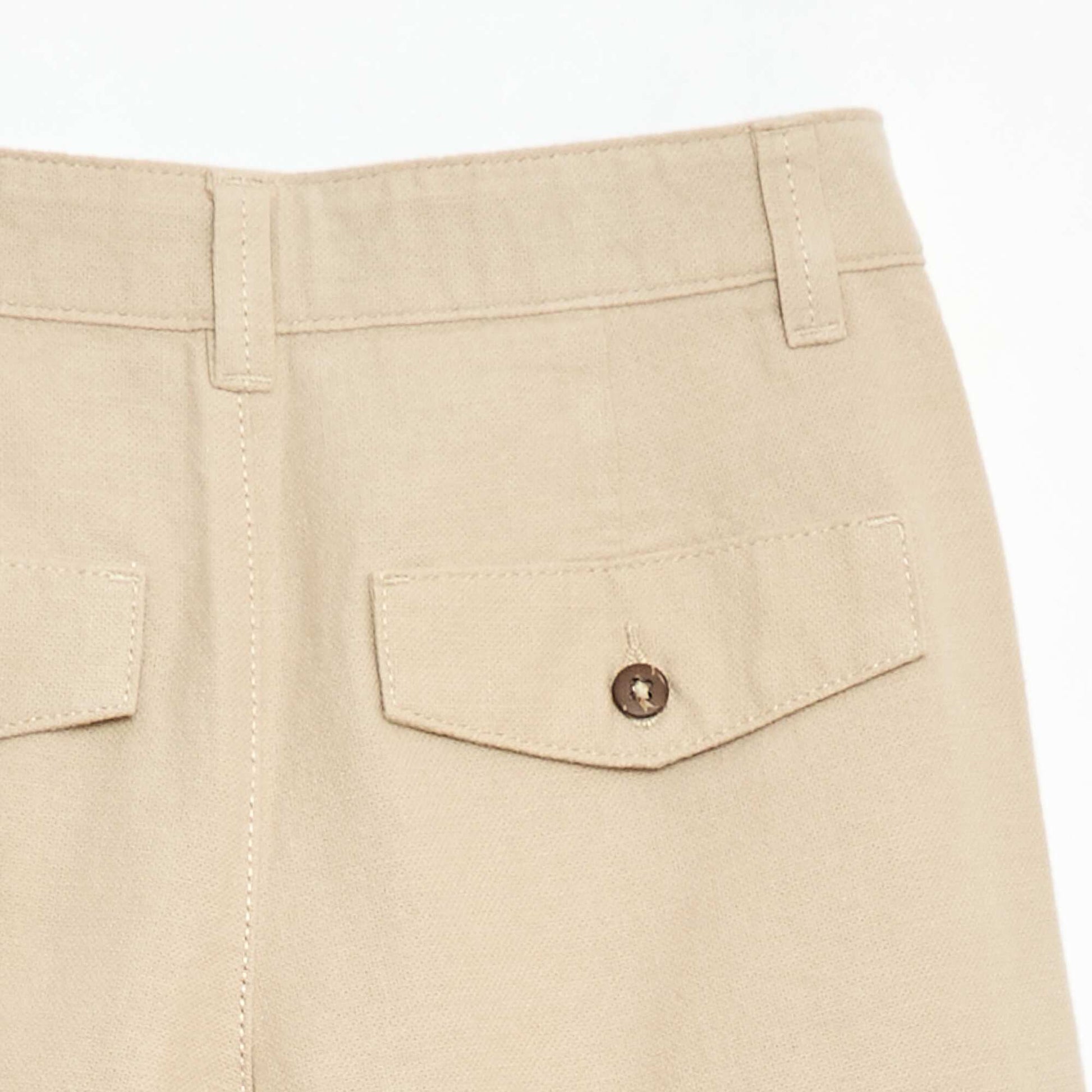 Short chino uni BEIGE