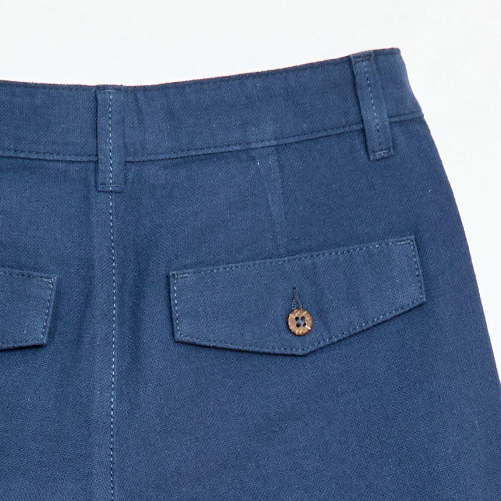 Short chino uni BLEU