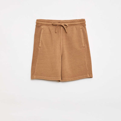 Short en molleton léger BEIGE