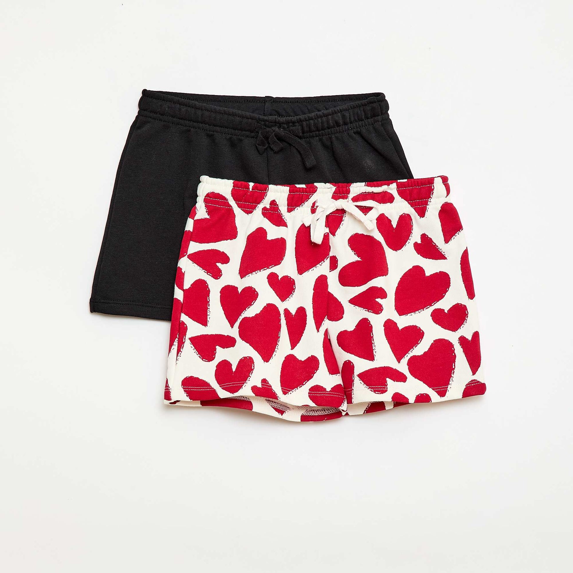 Lot de 2 shorts en coton BLANC