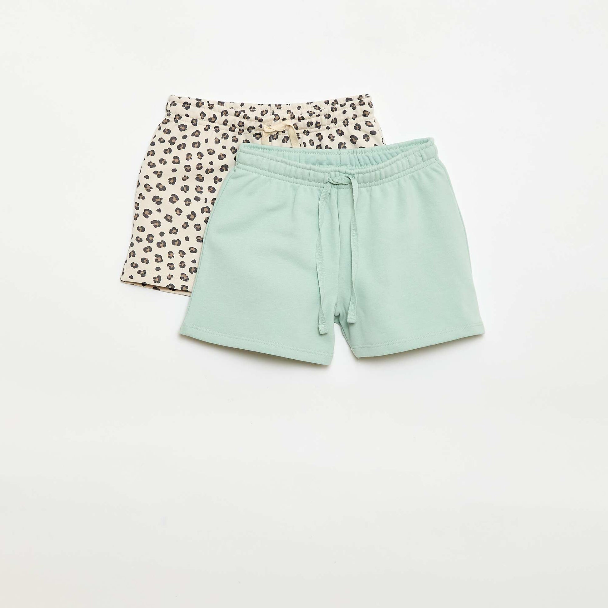 Lot de 2 shorts en coton BEIGE