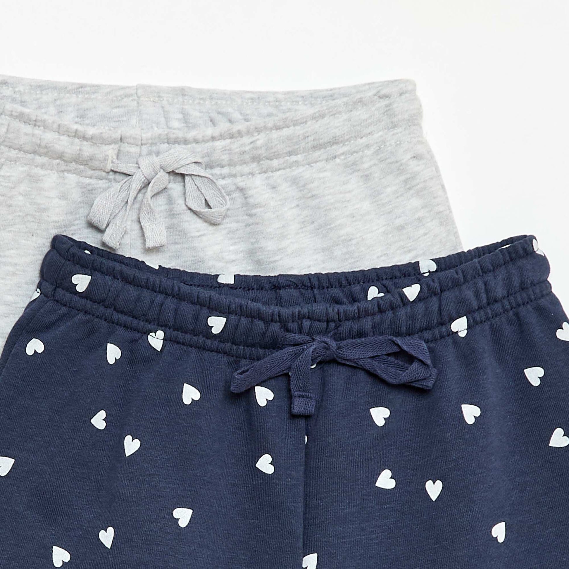 Lot de 2 shorts en coton BLEU