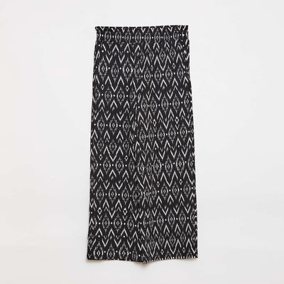 Pantalon large en maille crêpe NOIR