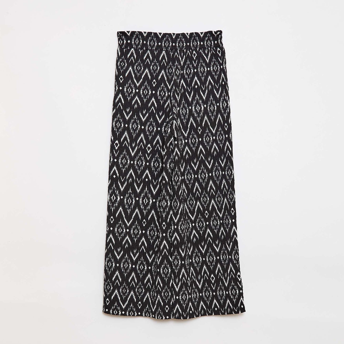 Pantalon large en maille crêpe NOIR