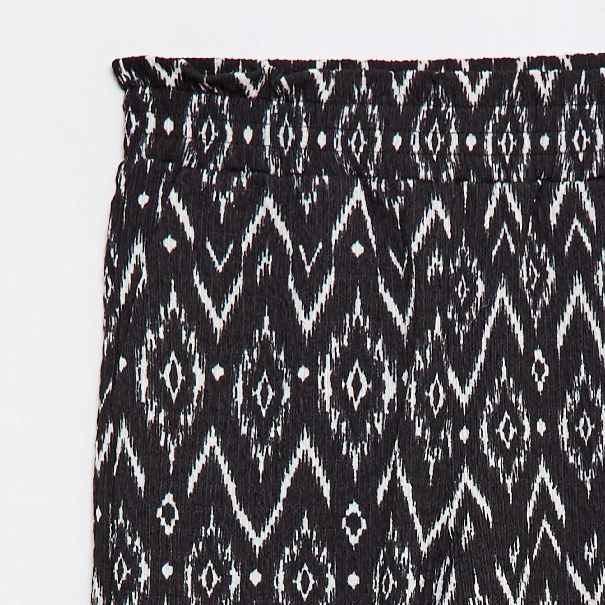 Pantalon large en maille crêpe NOIR