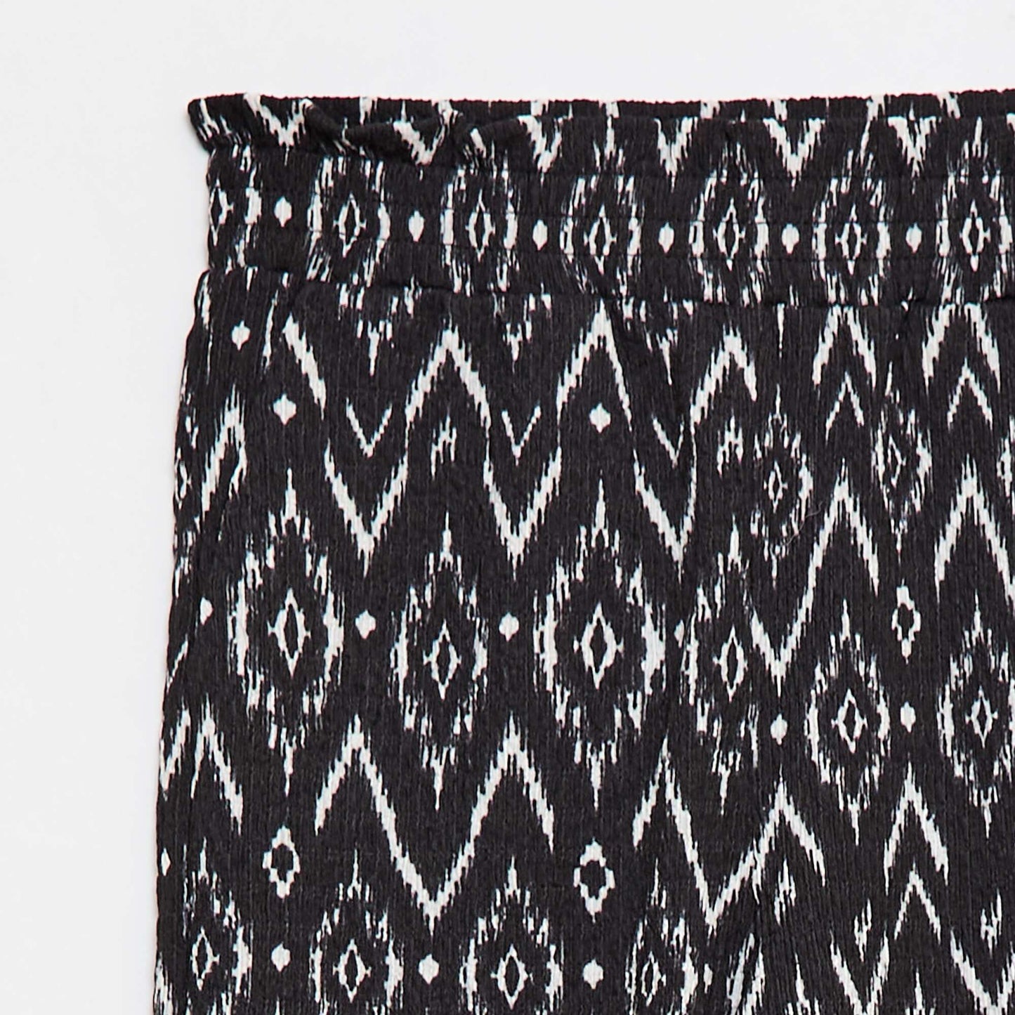 Pantalon large en maille crêpe NOIR