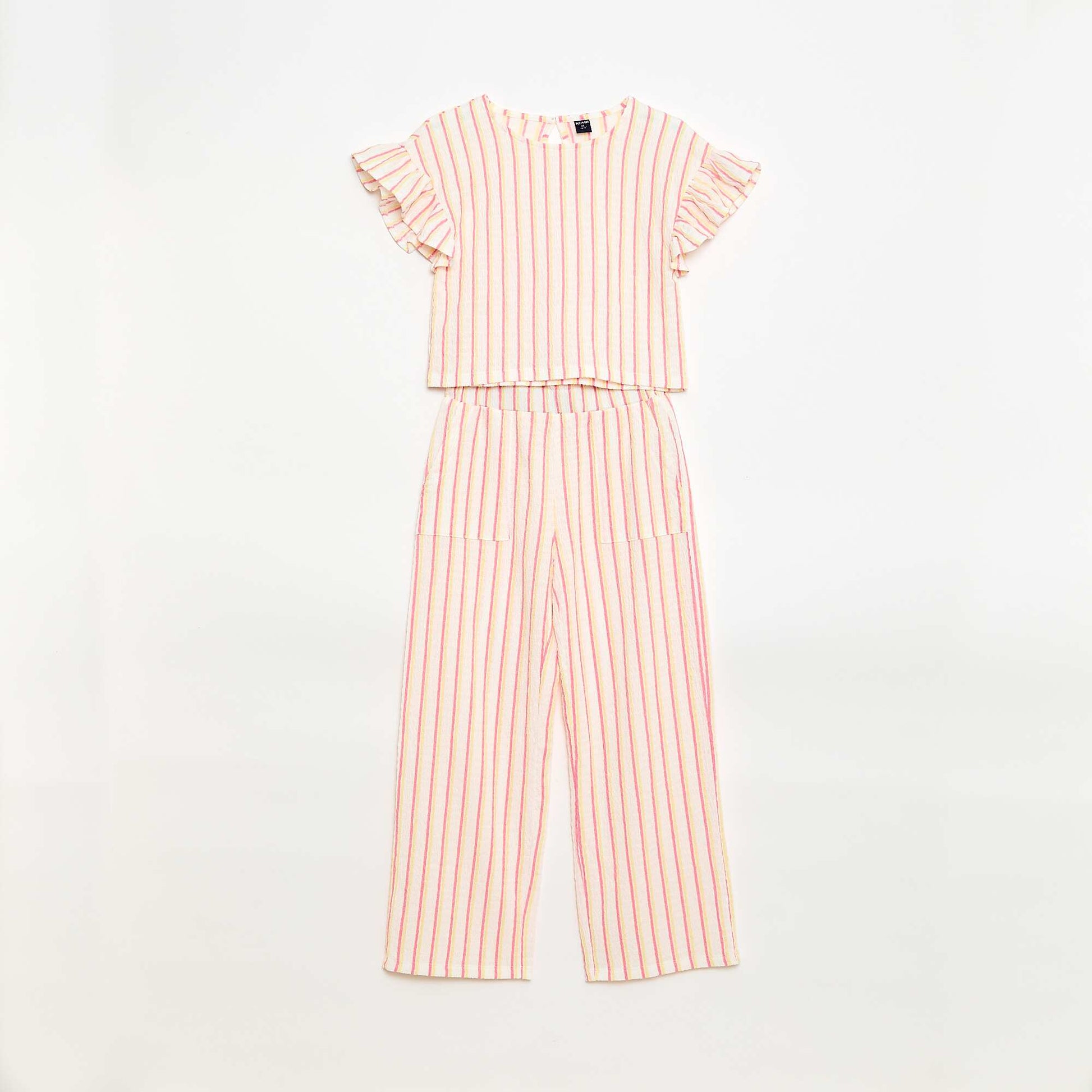 Ensemble 2 pièces T-shirt + pantalon BEIGE