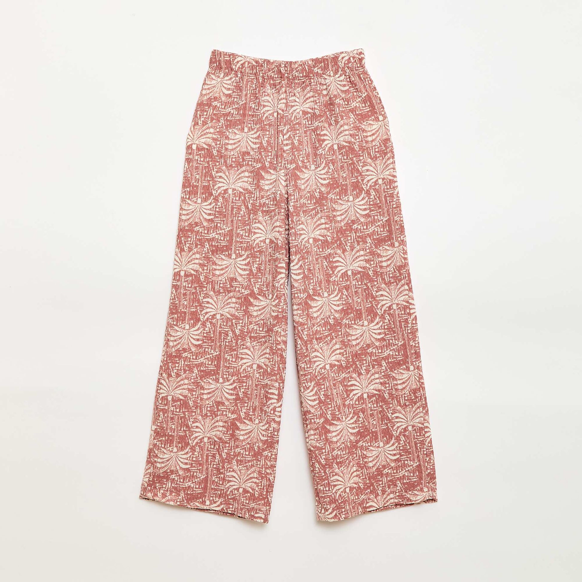 Ensemble 2 pièces chemise + pantalon large ROSE