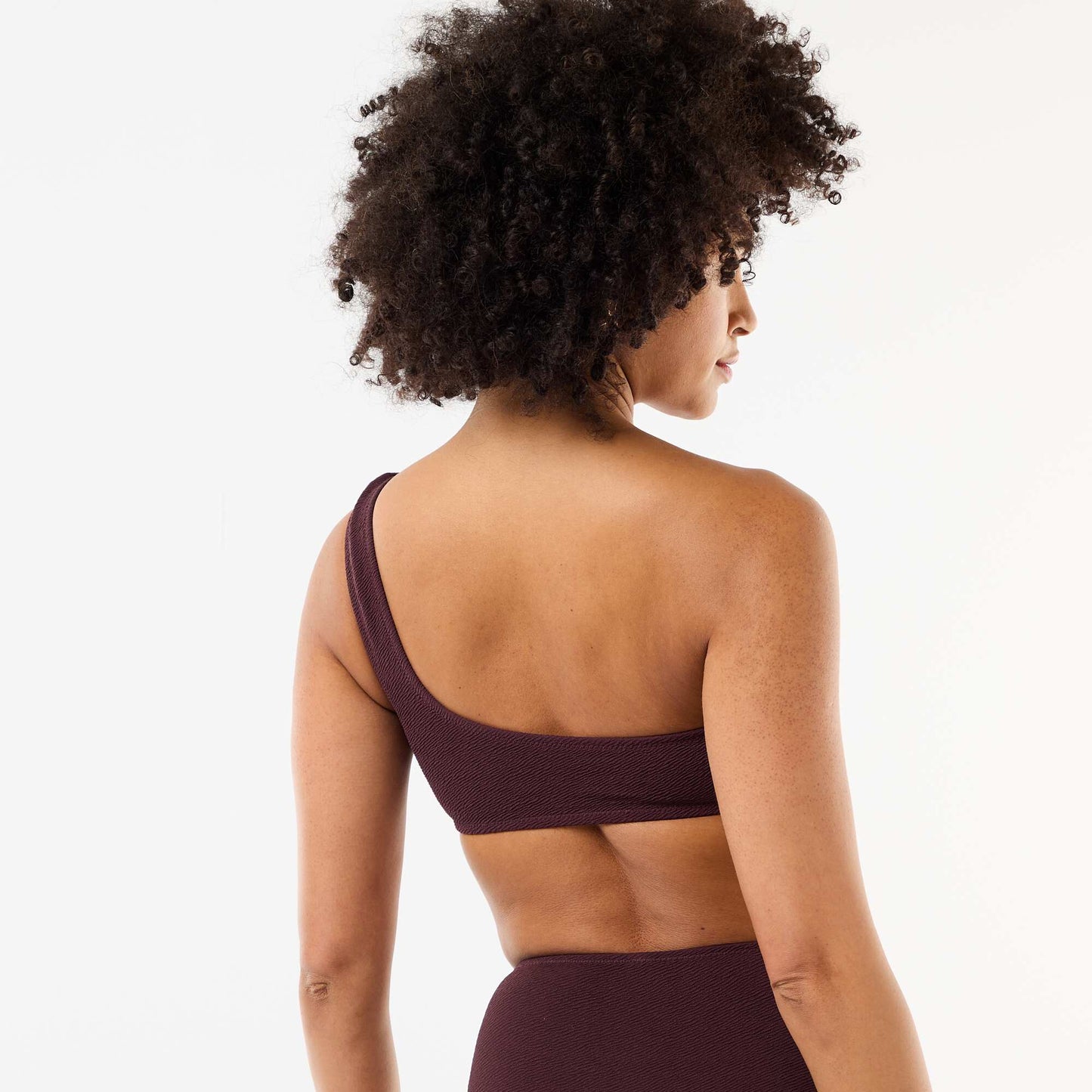 Brassière de bain asymétrique avec bijou doré VIOLET