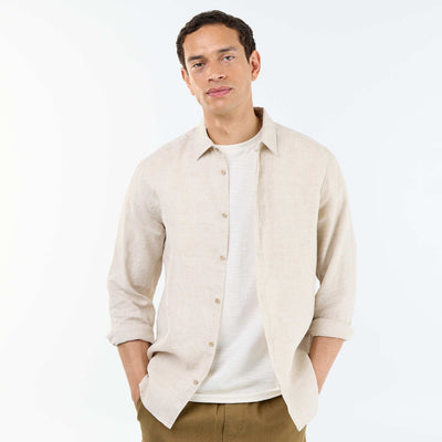 Chemise en lin BEIGE