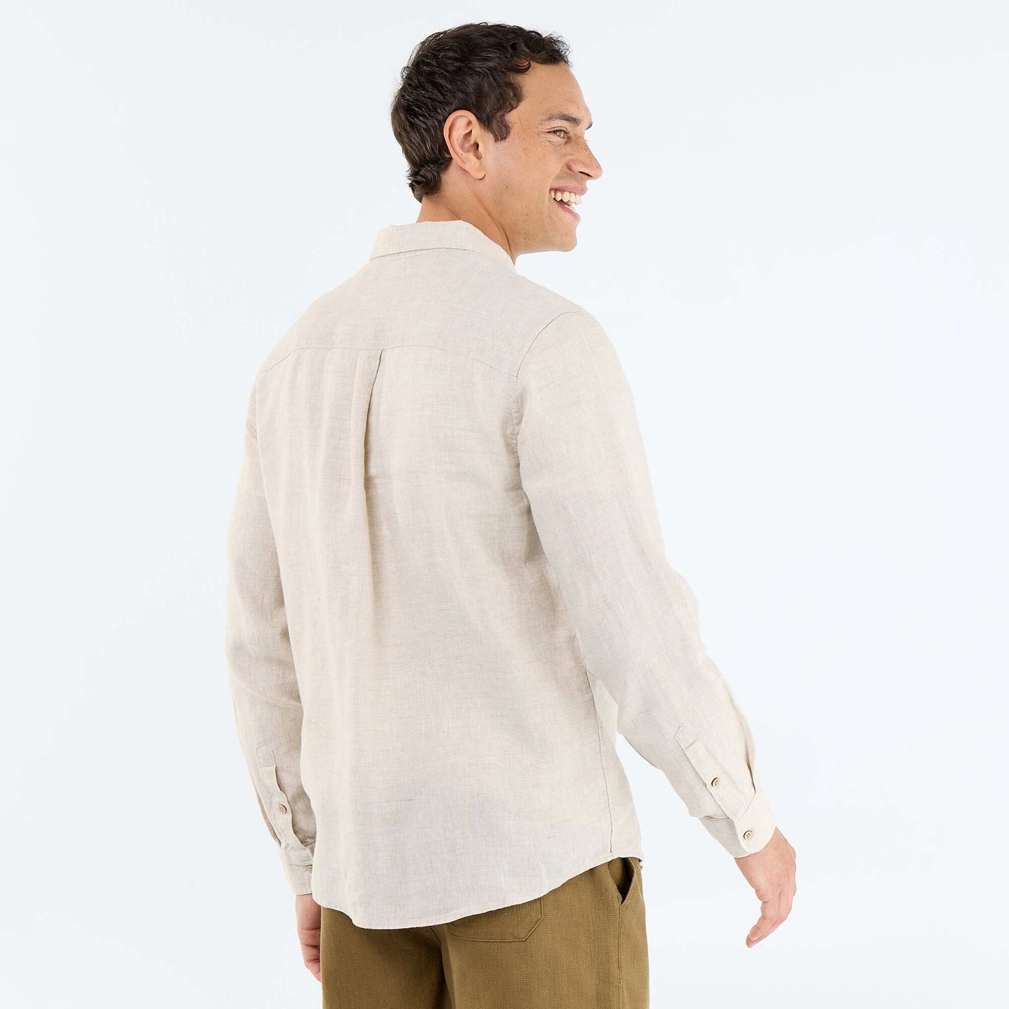 Chemise en lin BEIGE