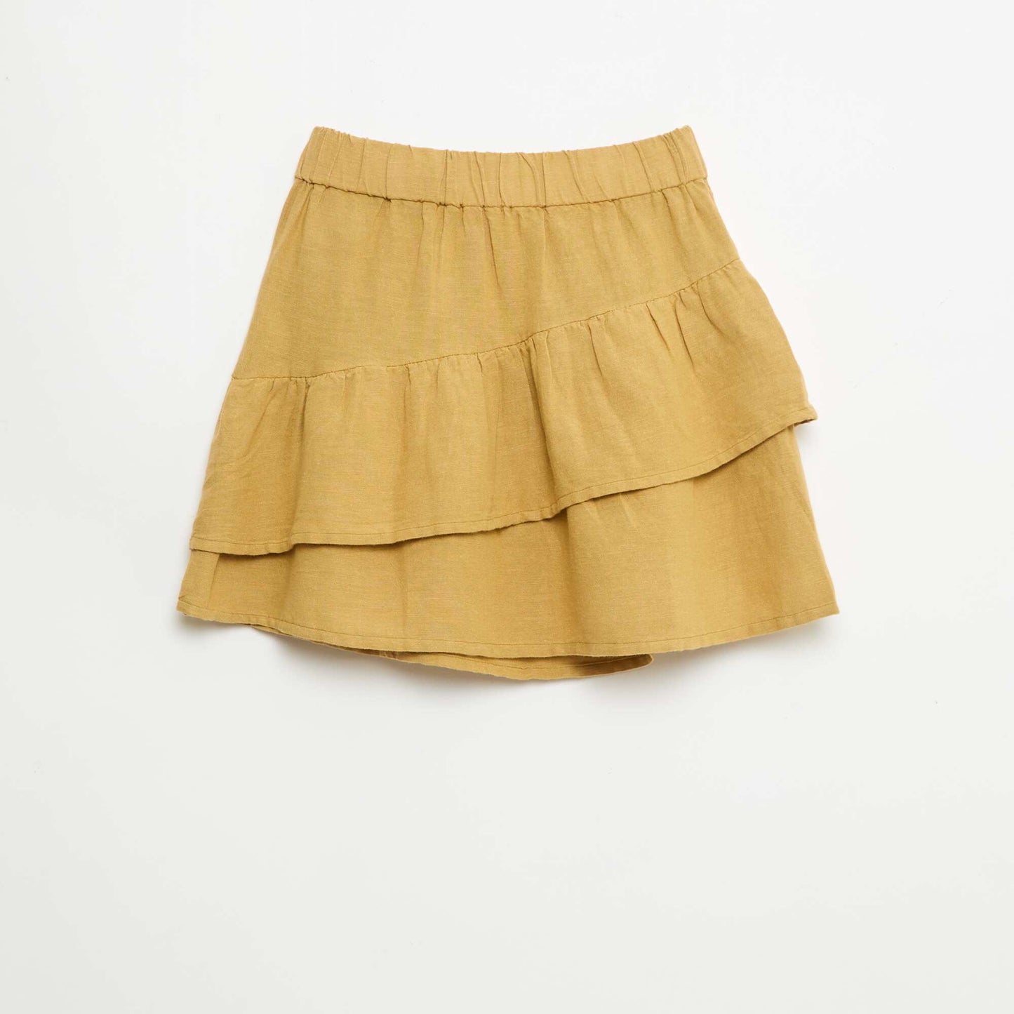 Ensemble top et jupe canvas JAUNE