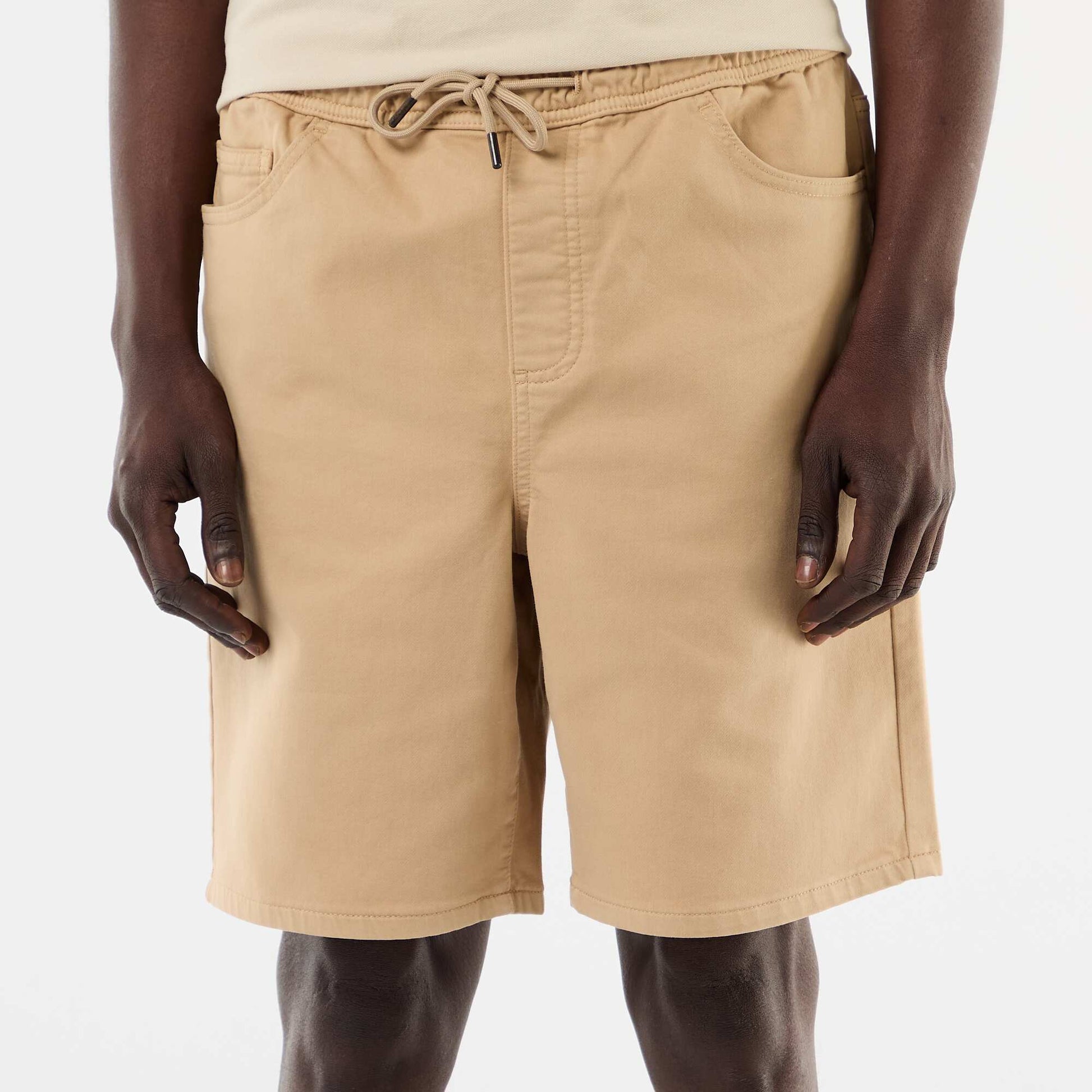 Bermuda léger avec cordons de serrage BEIGE