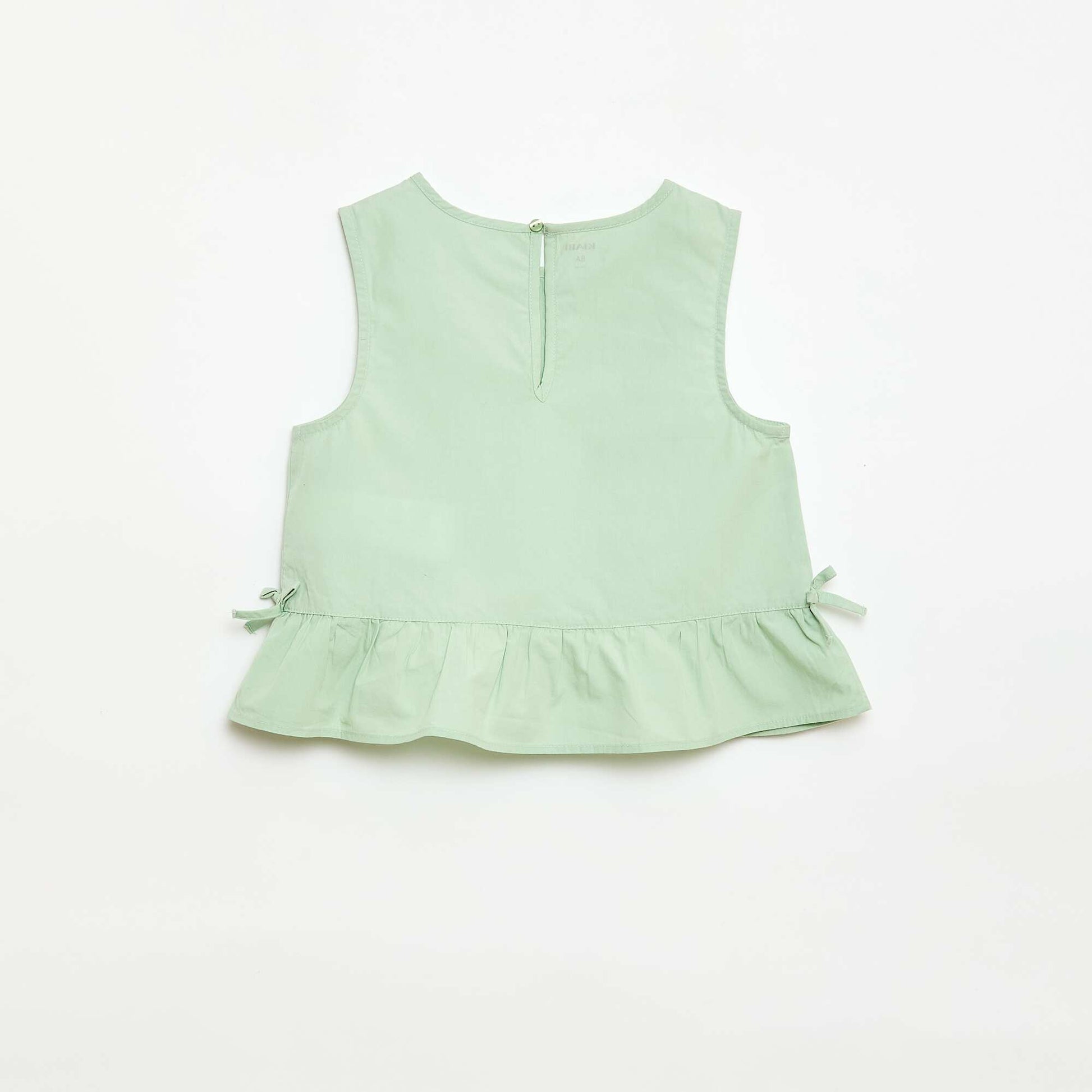 Ensemble blouse sans manches + pantalon - 2 pièces VERT
