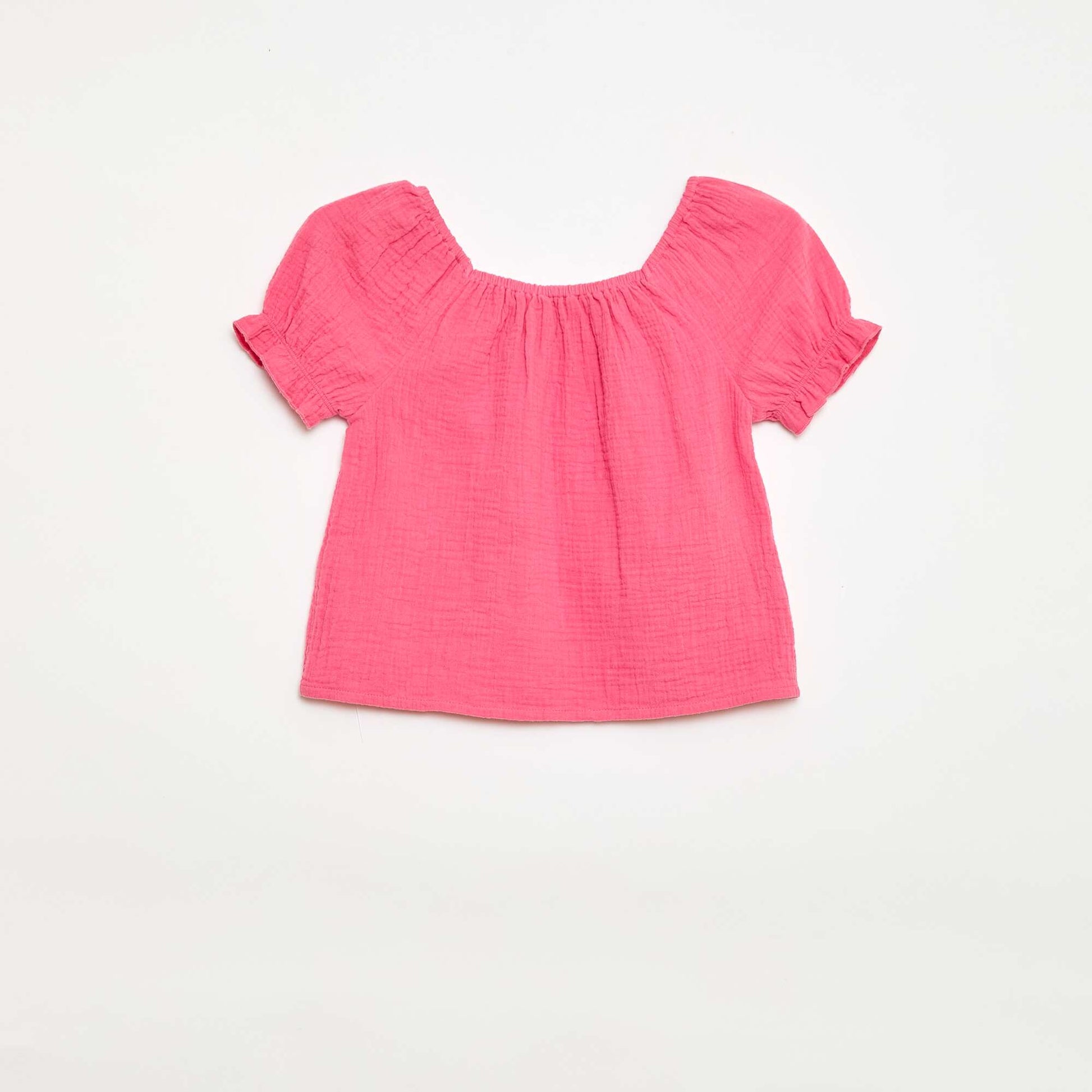 Ensemble blouse + short uni - 2 pièces ROSE