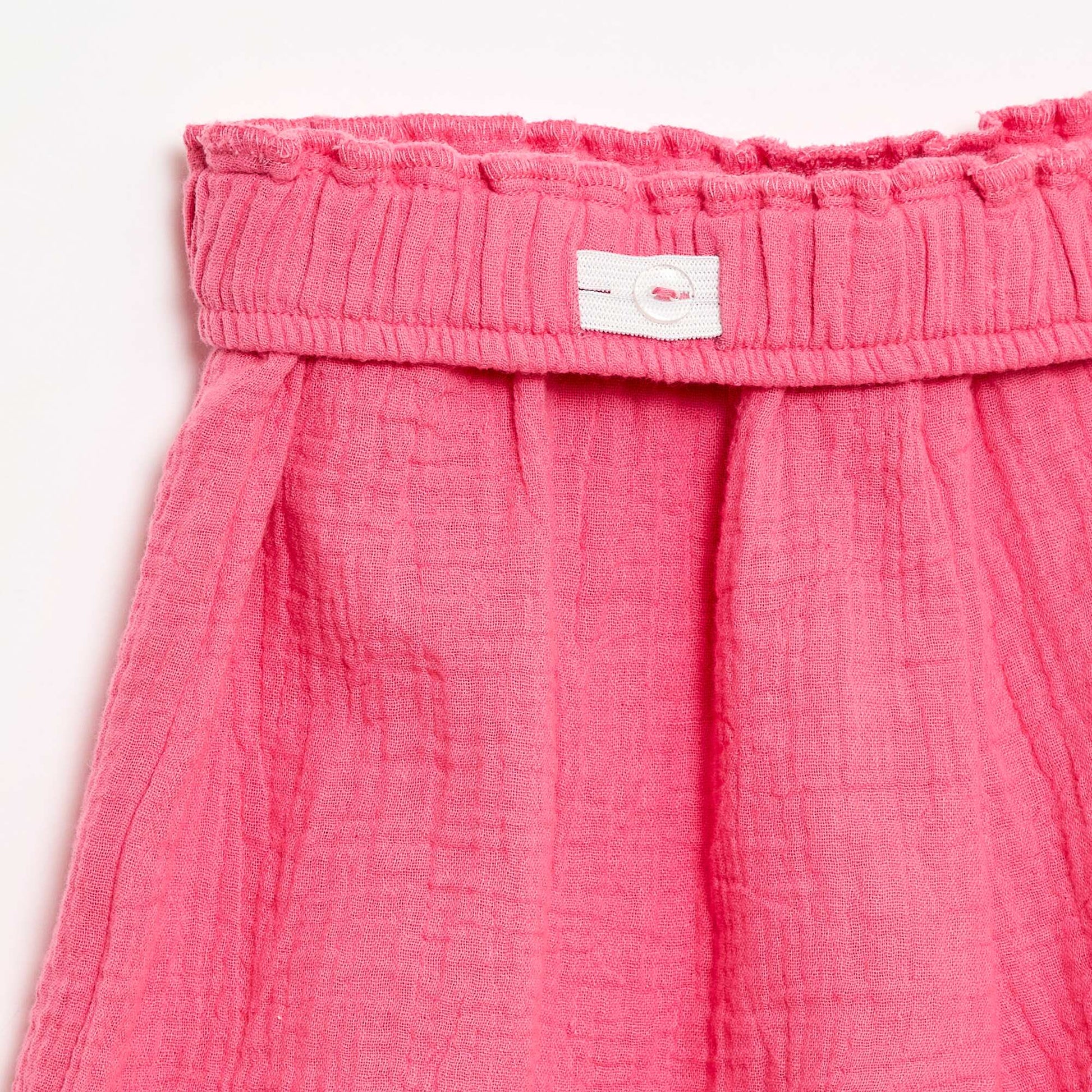 Ensemble blouse + short uni - 2 pièces ROSE