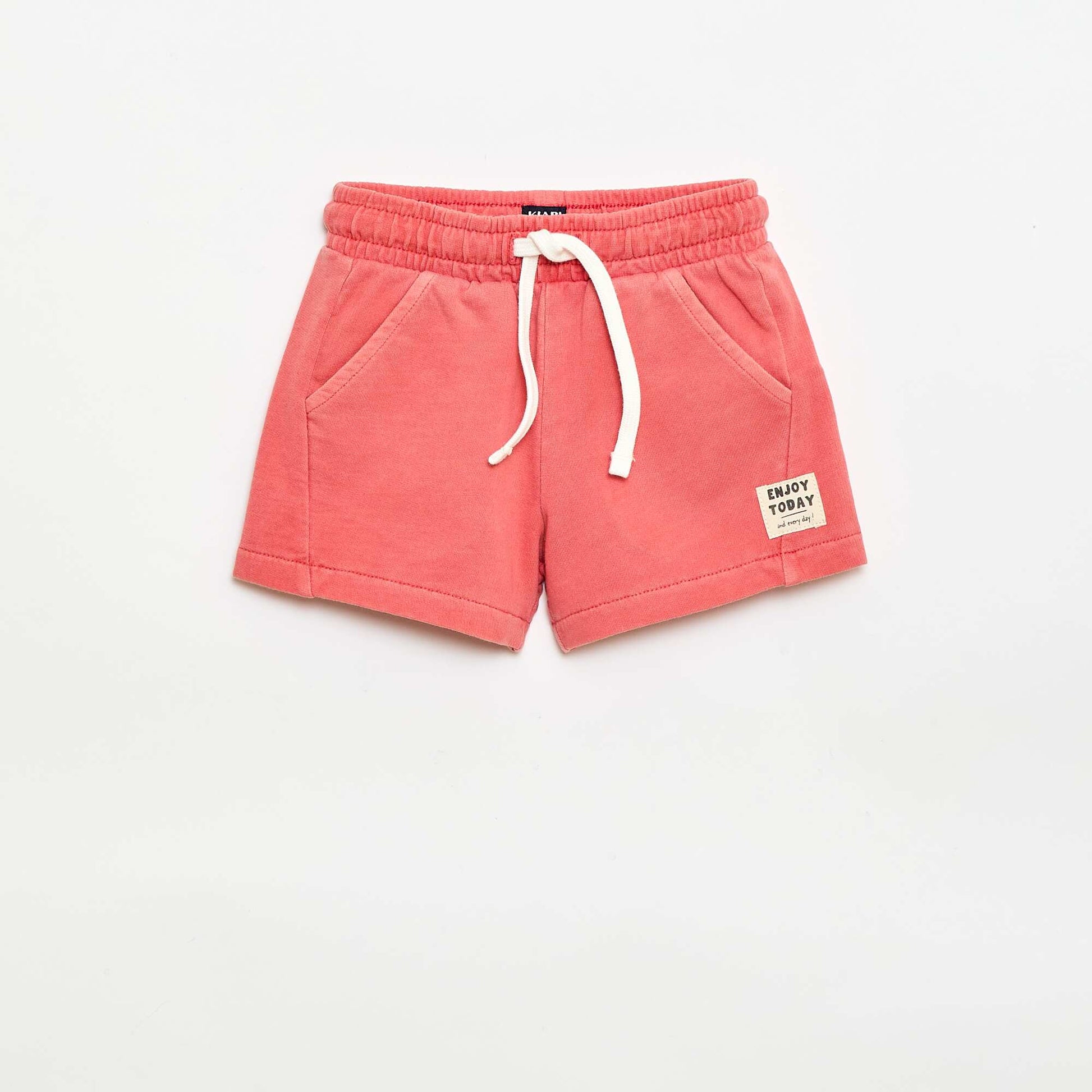 Short en molleton non gratté ORANGE