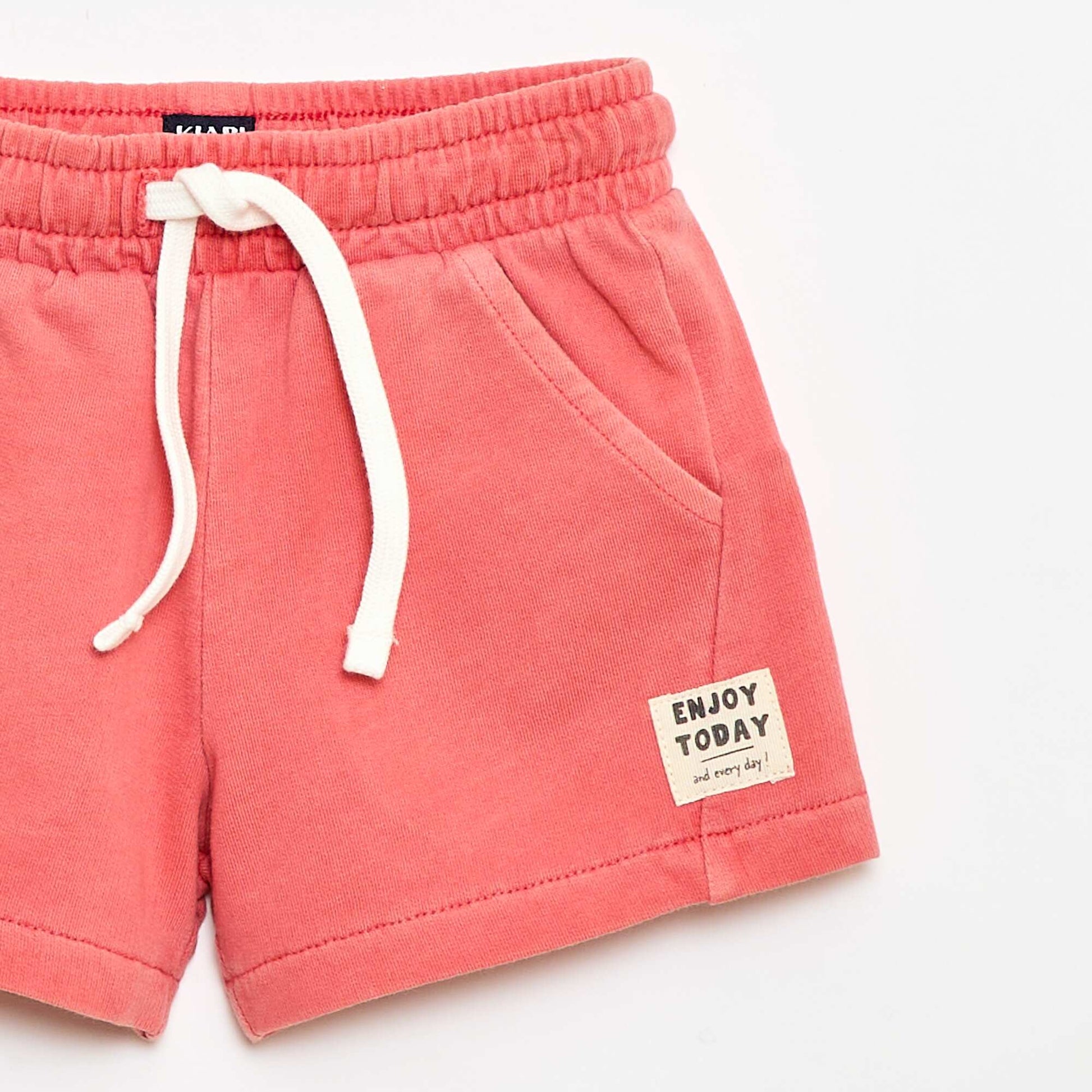 Short en molleton non gratté ORANGE