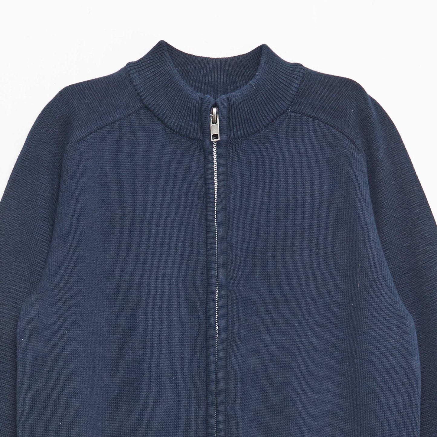 Gilet zippé à col montant BLEU