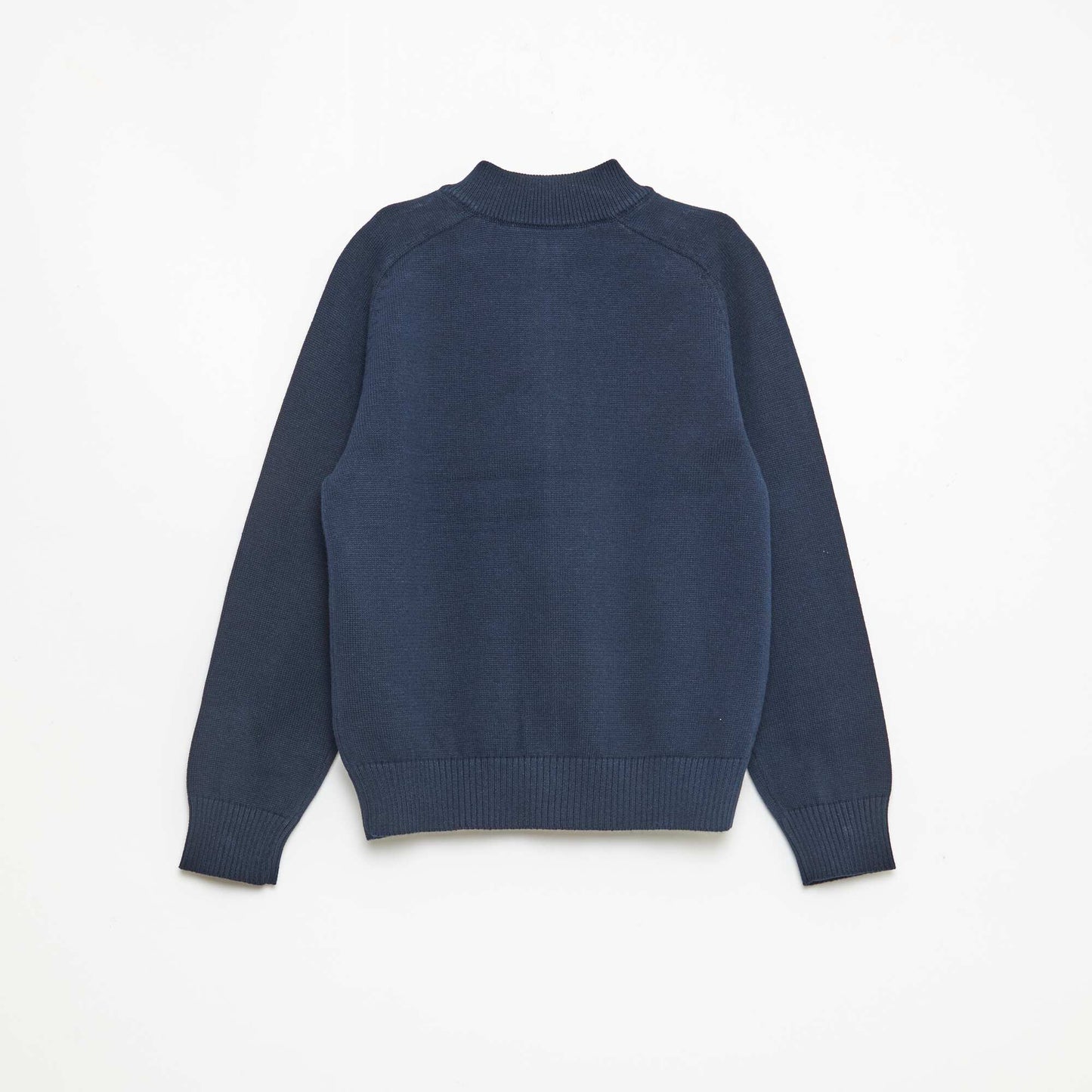 Gilet zippé à col montant BLEU