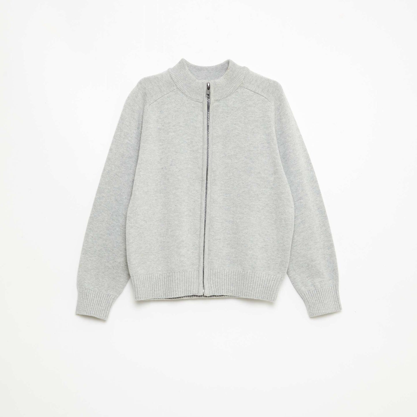 Gilet zippé à col montant GRIS