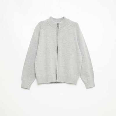 Gilet zippé à col montant GRIS