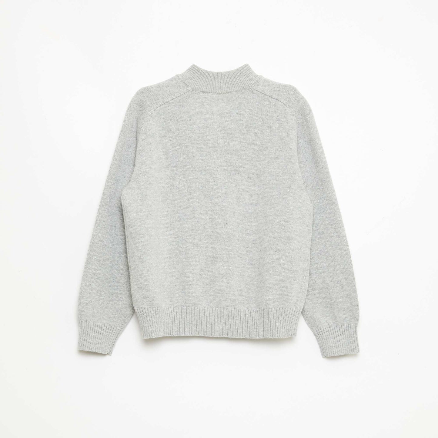 Gilet zippé à col montant GRIS