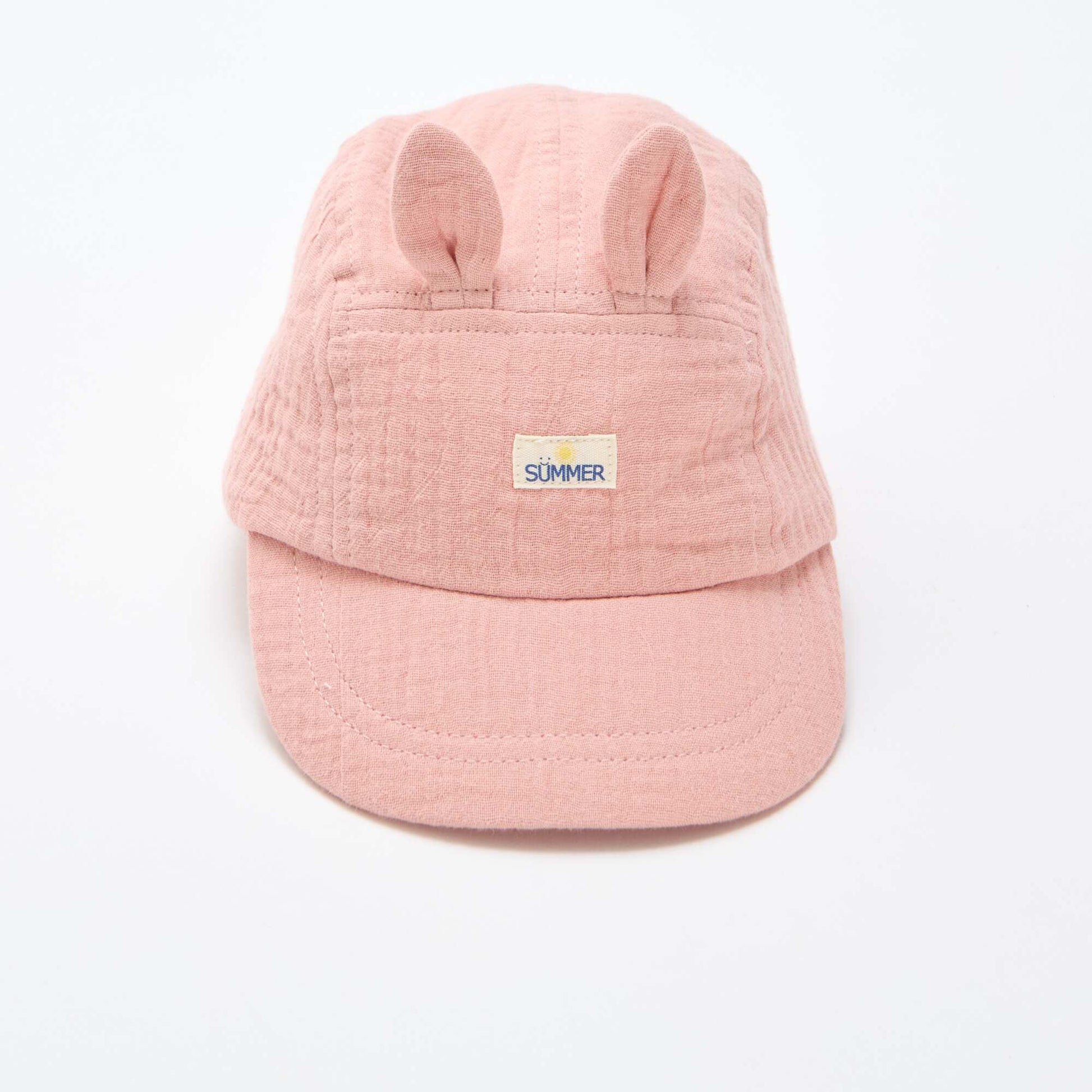 Casquette en gaze de coton ROSE