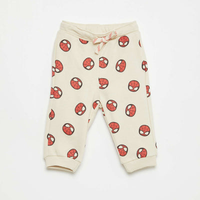 Pantalon 'Marvel' 'Spiderman' en molleton non gratté BEIGE