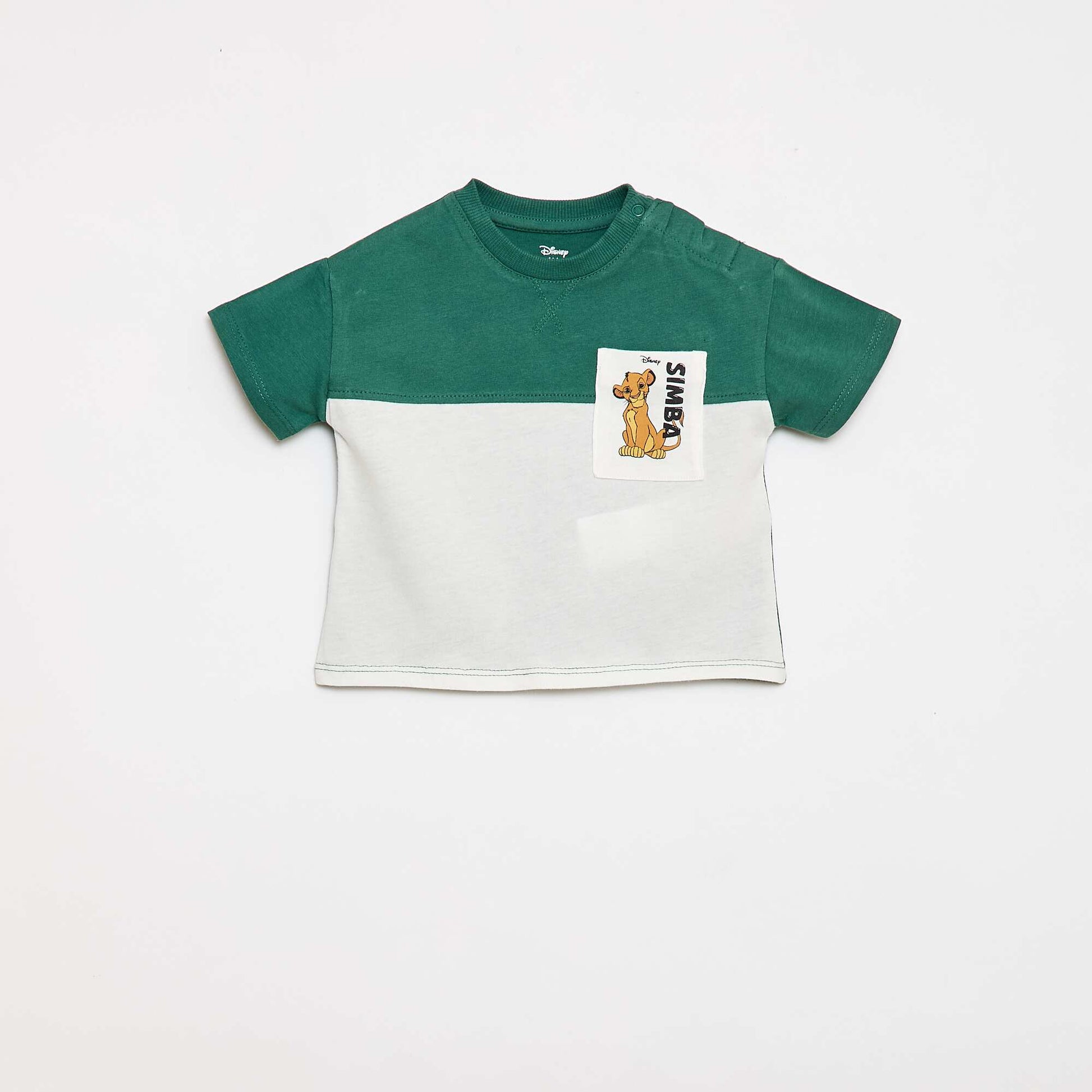 T-shirt 'Simba' avec poche poitrine 'Disney' VERT