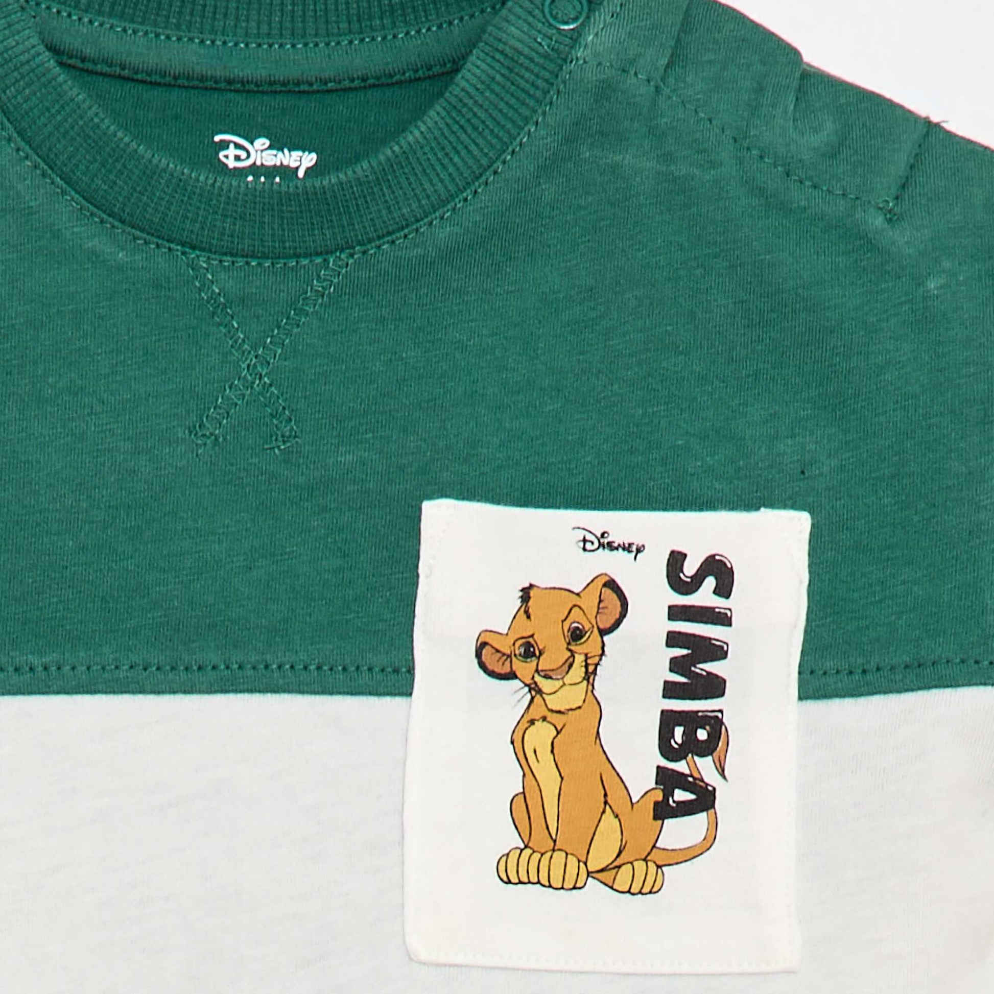 T-shirt 'Simba' avec poche poitrine 'Disney' VERT