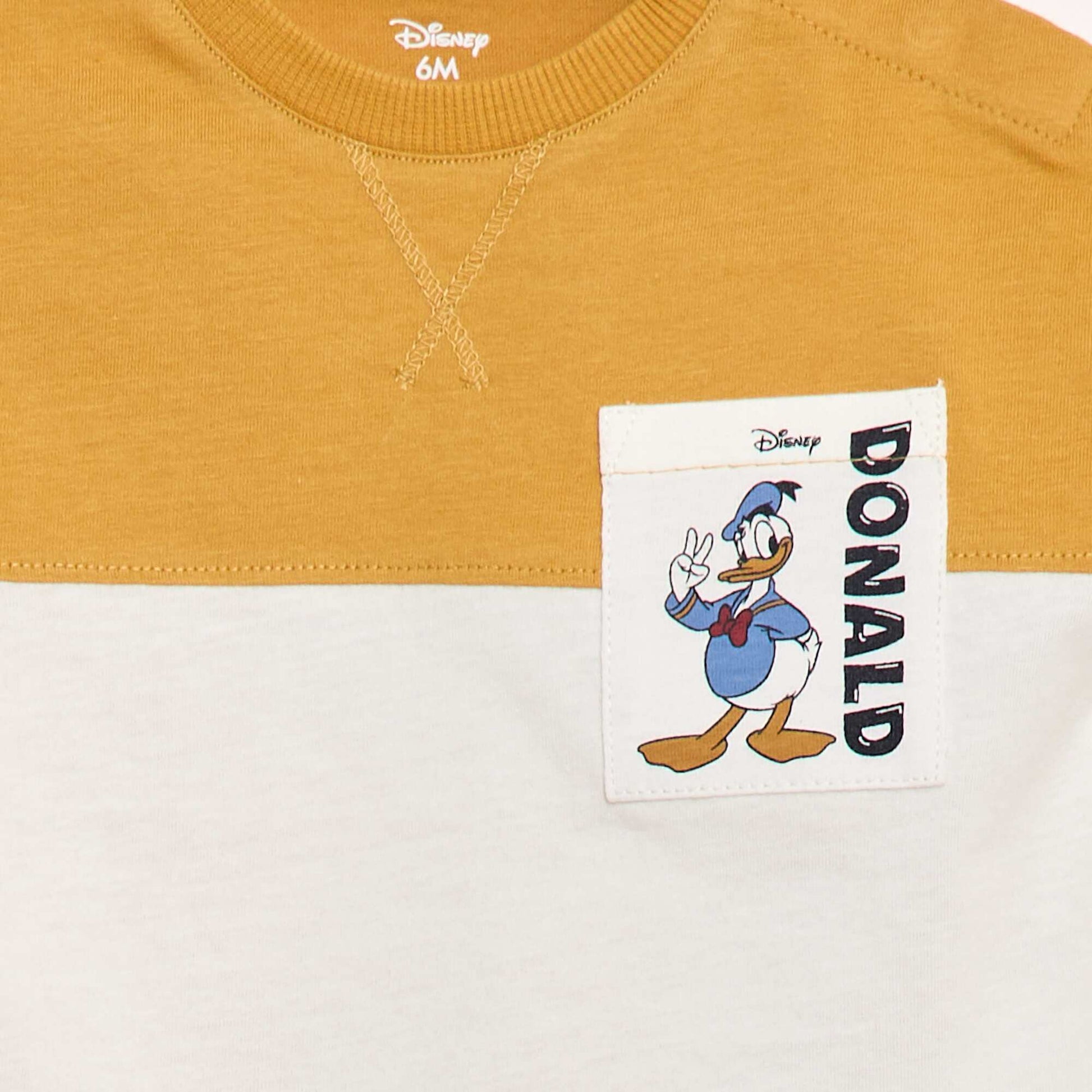 T-shirt avec poche poitrine 'Disney' JAUNE
