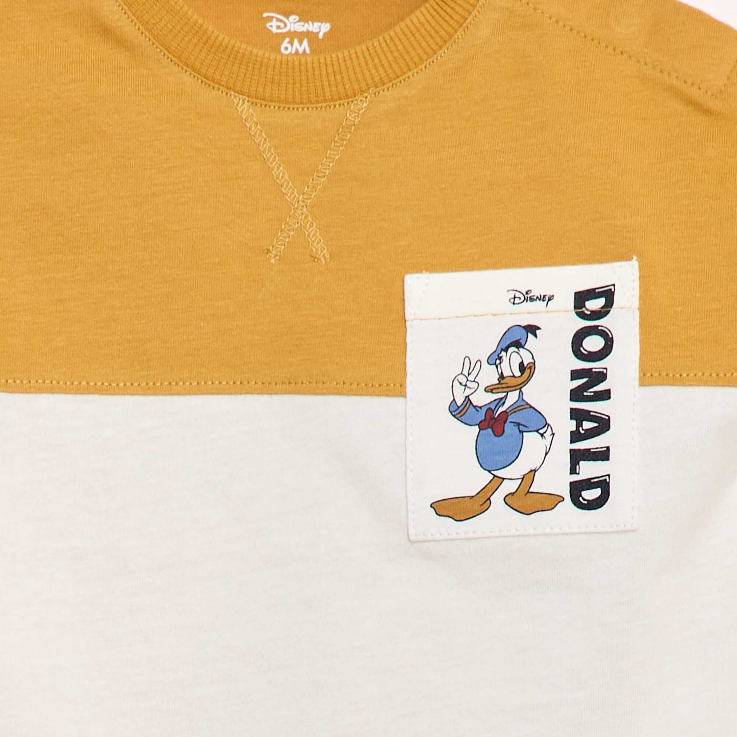 T-shirt avec poche poitrine 'Disney' JAUNE