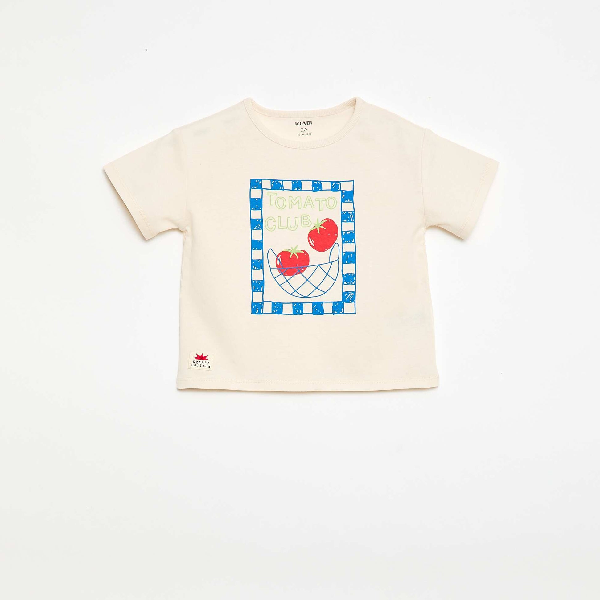T-shirt à manches courtes imprimé BLANC