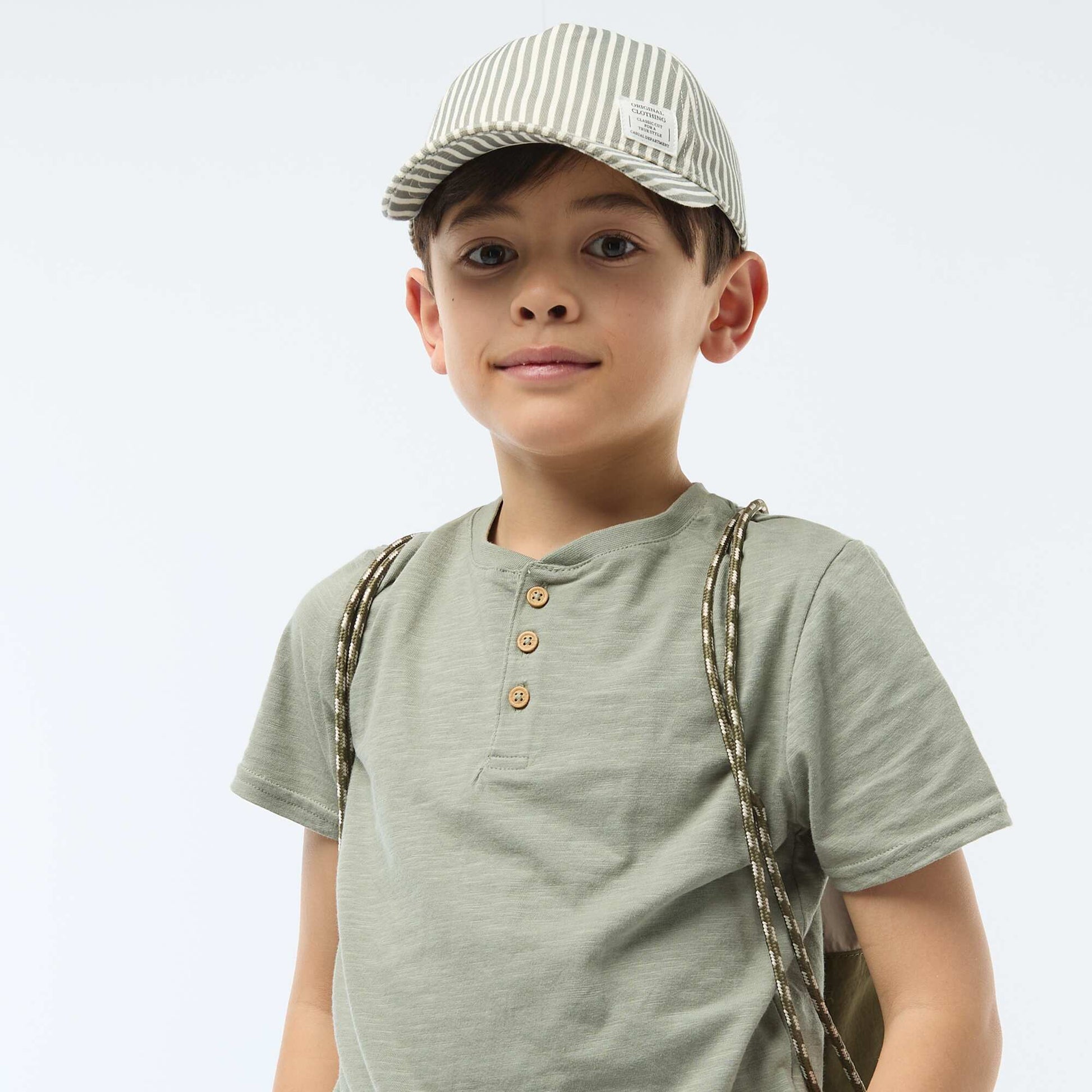Casquette à rayures VERT