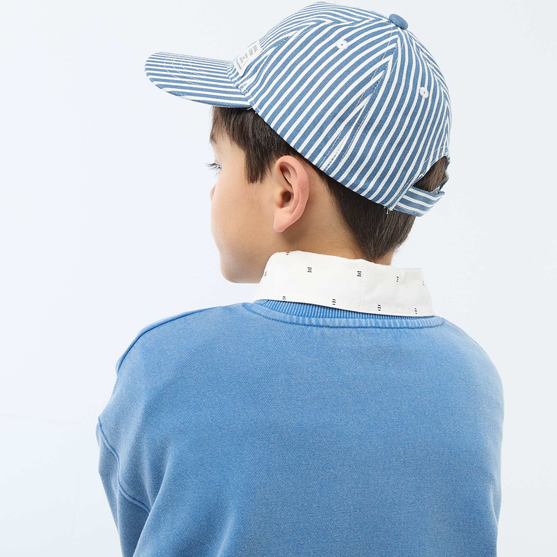 Casquette à rayures BLEU