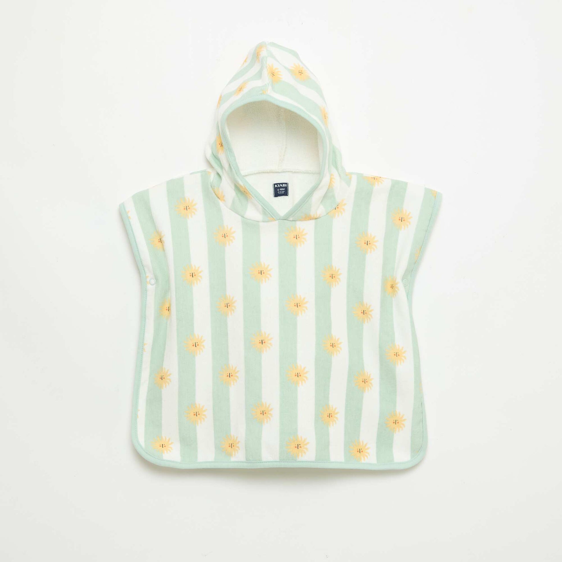 Cape de bain avec capuche VERT