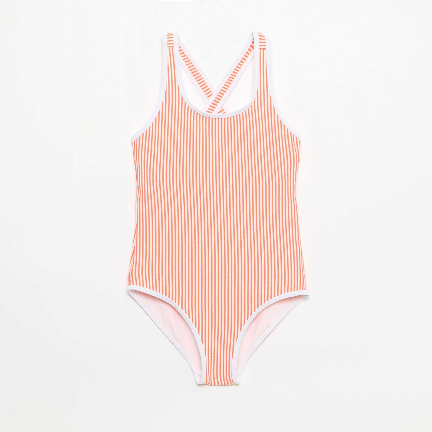 Maillot de bain rayé ROUGE