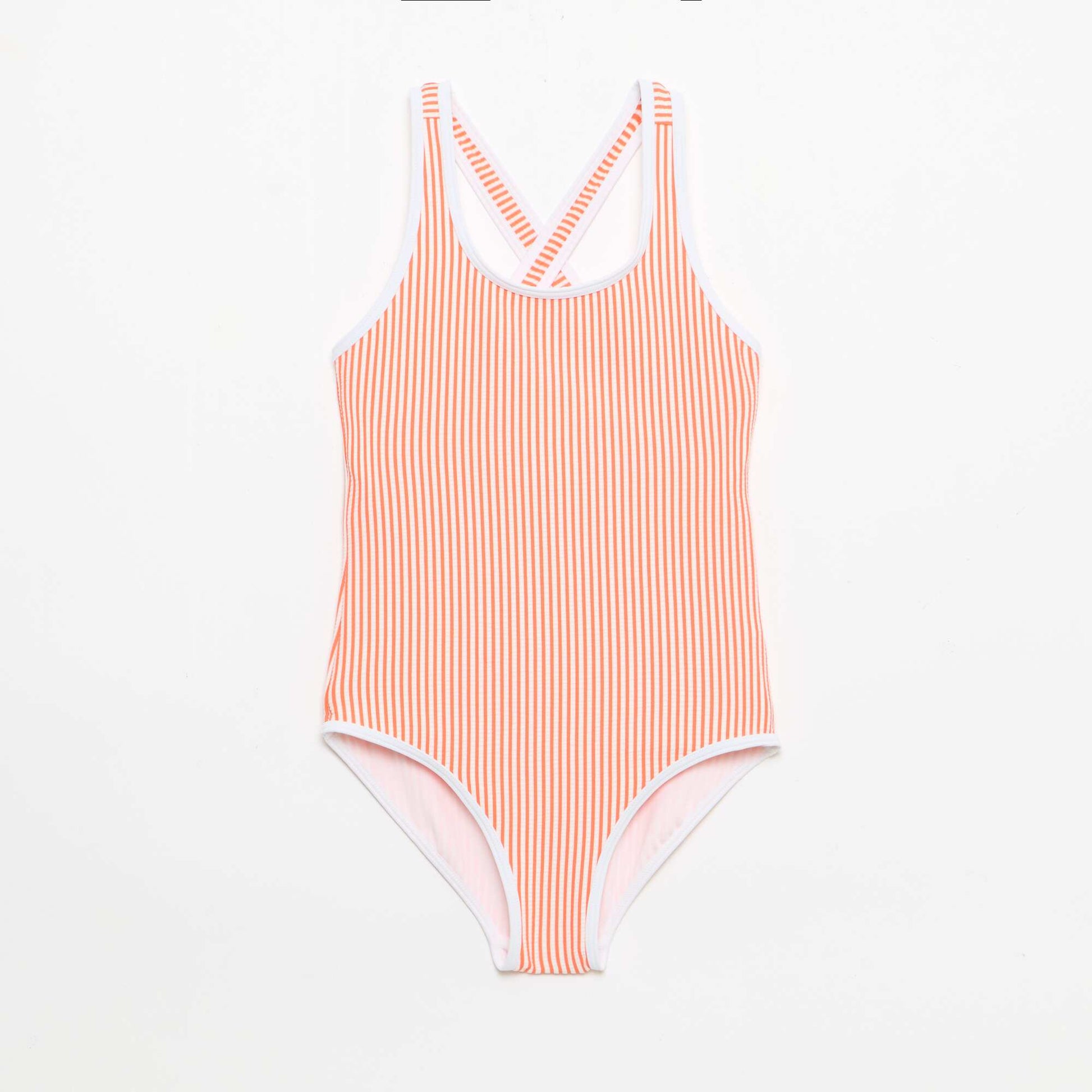Maillot de bain rayé ROUGE