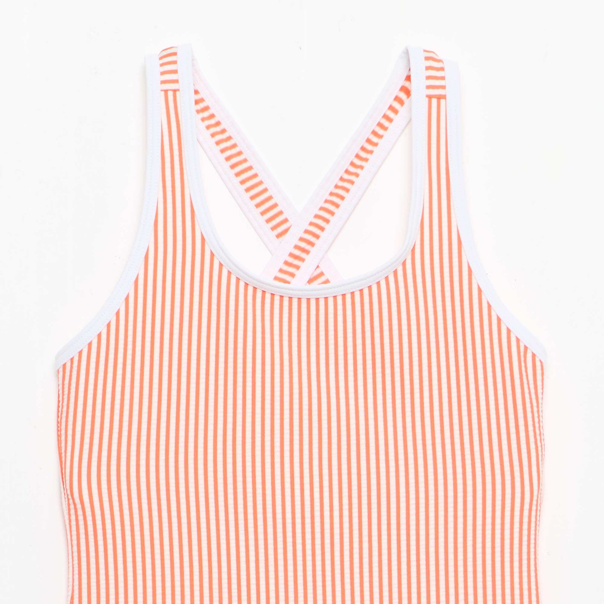 Maillot de bain rayé ROUGE